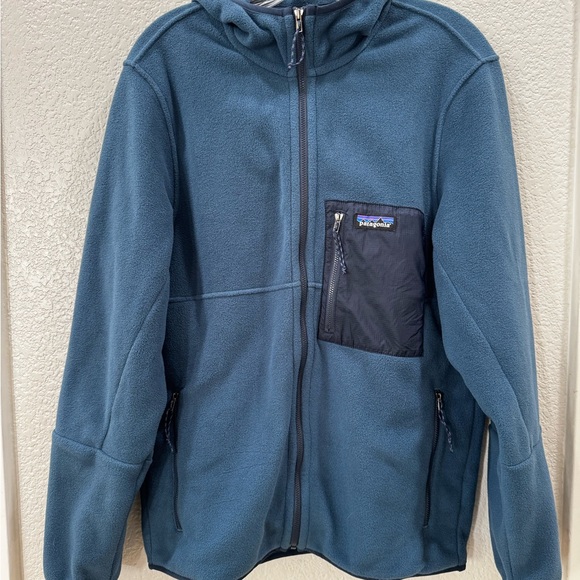 Patagonia Microdini Hooded Fleece Jacket Tidepool Blue - Picture 5 of 5